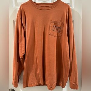 Burn orange Southern marsh long sleeve T-shirt